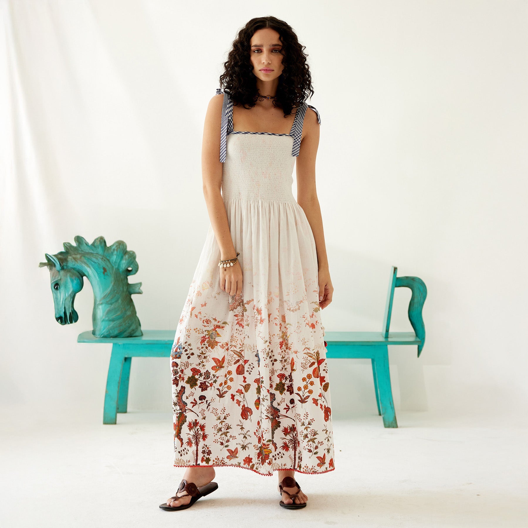 Nina Ombre Peasant Sundress