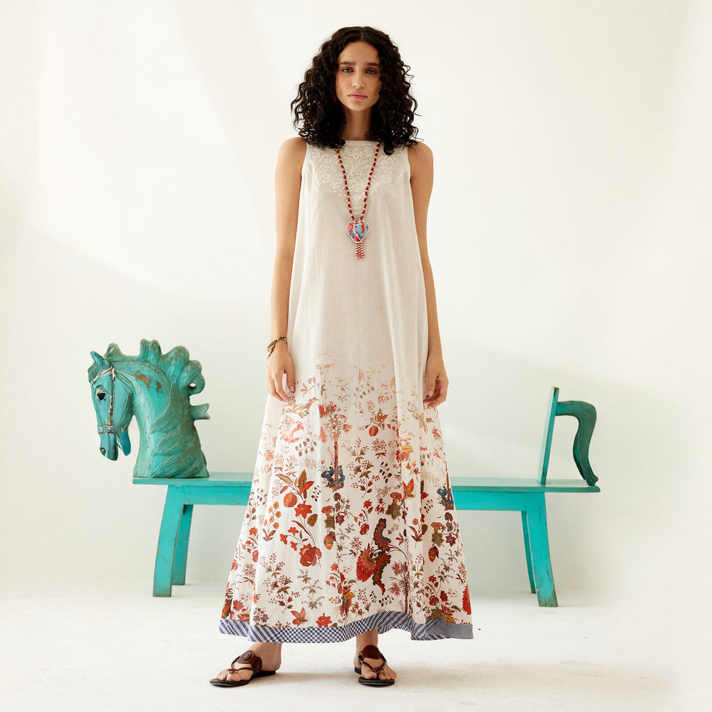 Rehana Cutaway Maxi Tent Dress