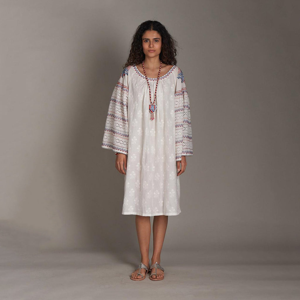 Ami Embroidered Dress