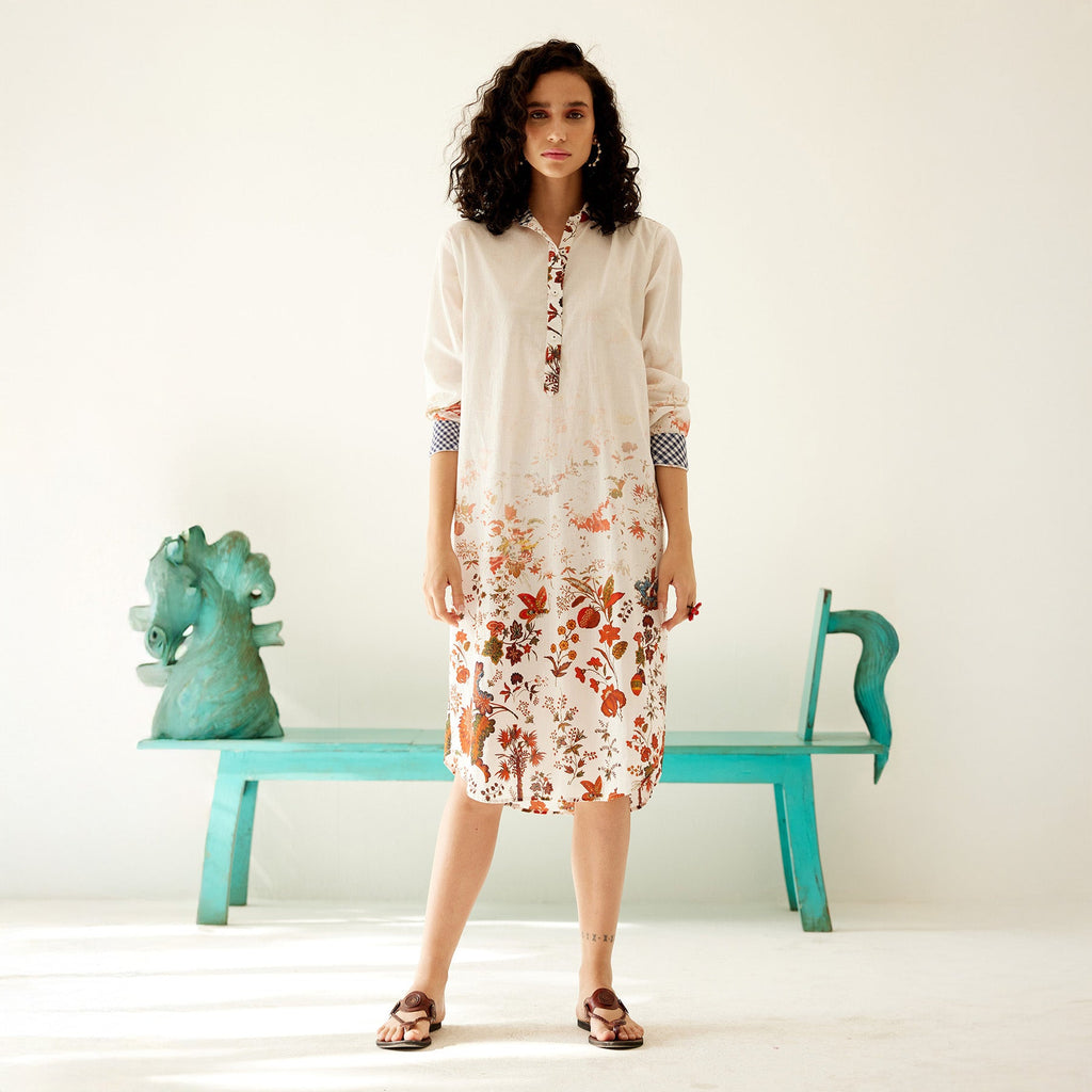 Zoey Ombre Shirt Dress