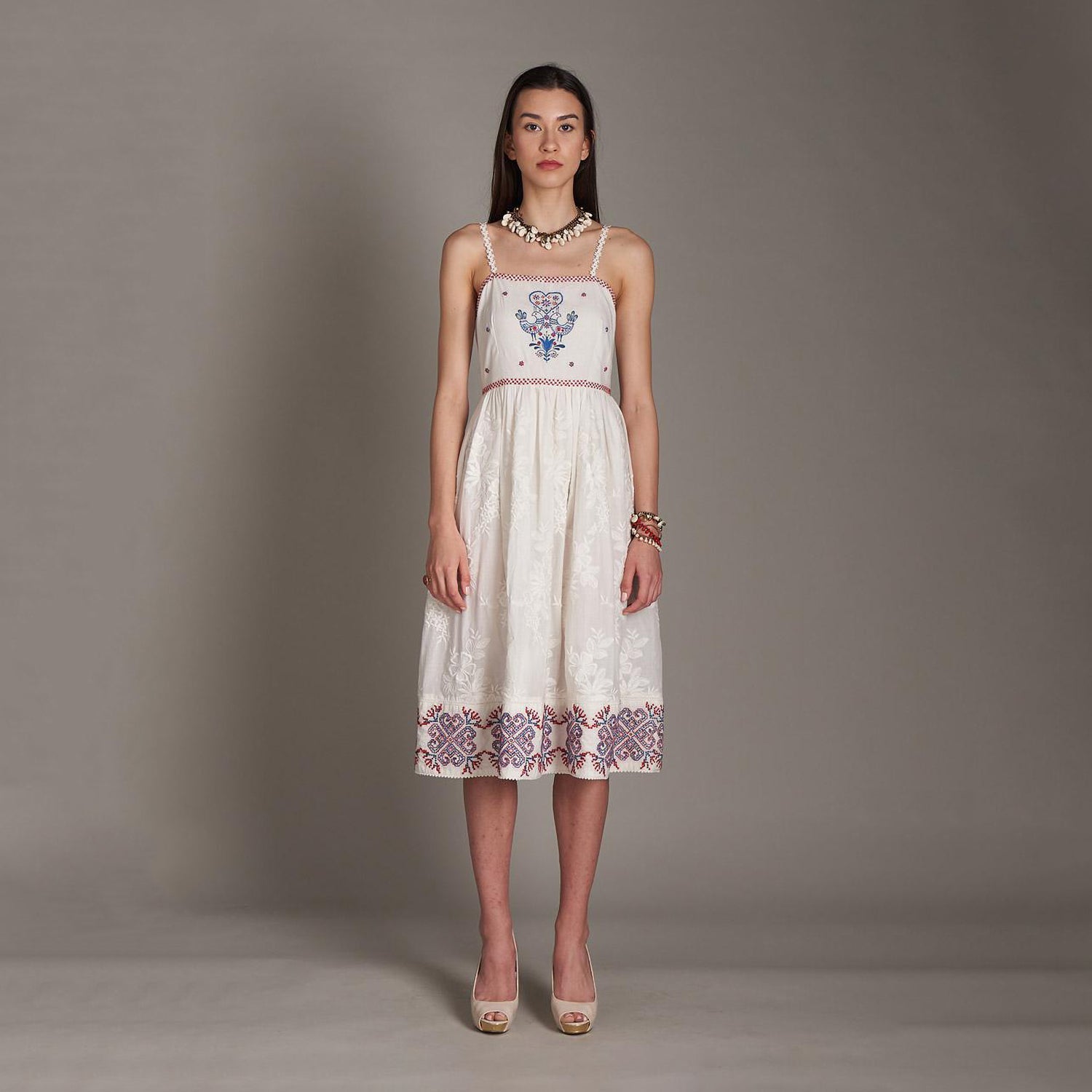 Elena Embroidered Dress