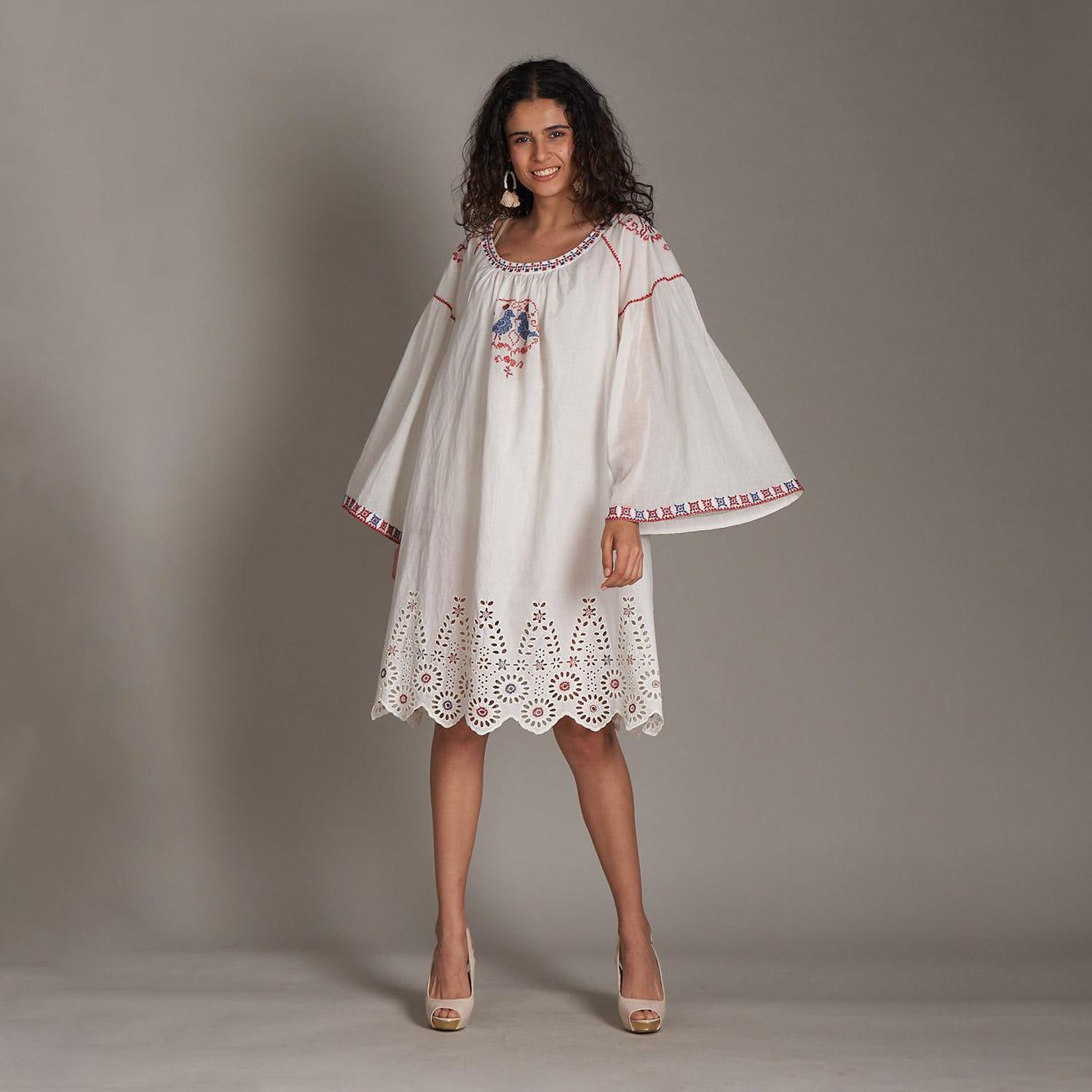 Deleila Embroidered Dress