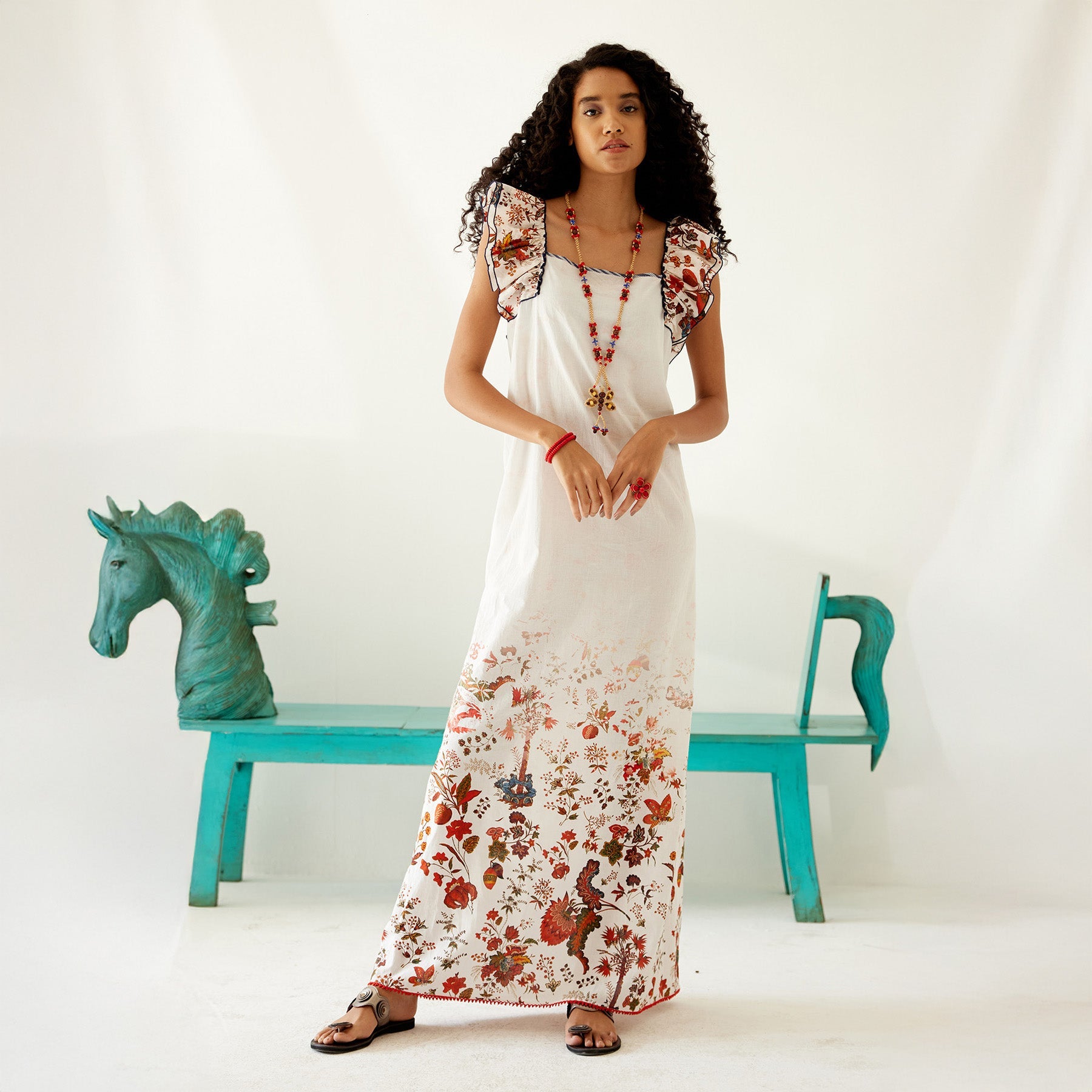 Lara Ombre Ruffle Sundress