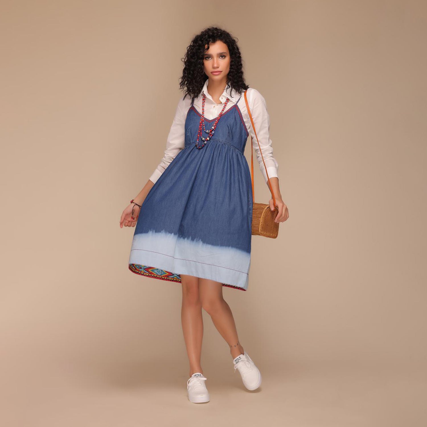 Astrid Baby Doll Ombre Dress