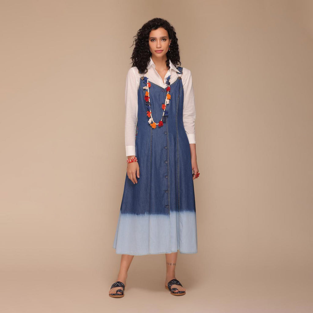 Regina Peasant Ombre Dress