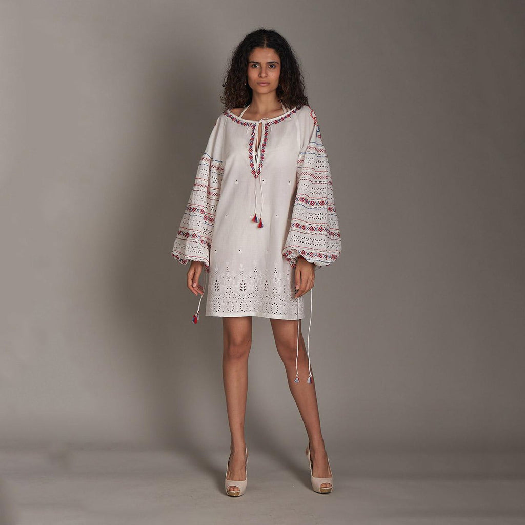 Mei Embroidered Dress