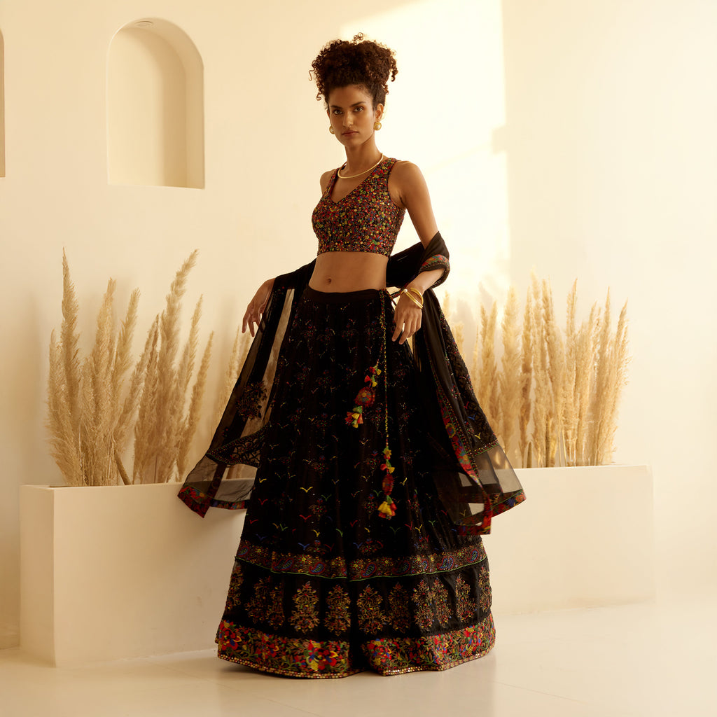 Ikshita Chikan Embroidered Lehenga