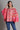 Peasant Pink Ikat Cotton Blouse