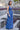 Nooriya shades of blue jumpsuit with ruffle detail and wide leg