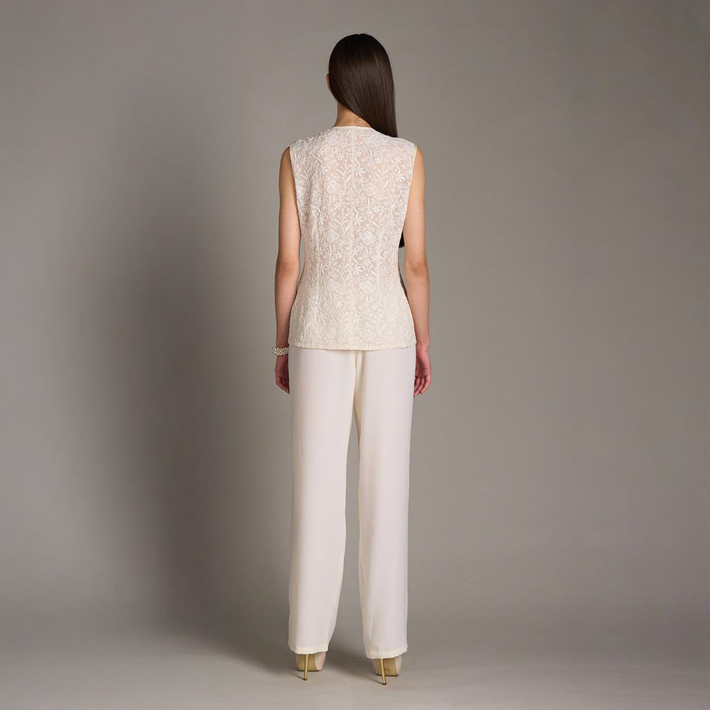 Lekha Chikankari Vest