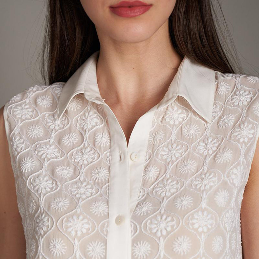 Prisha Chikankari Top