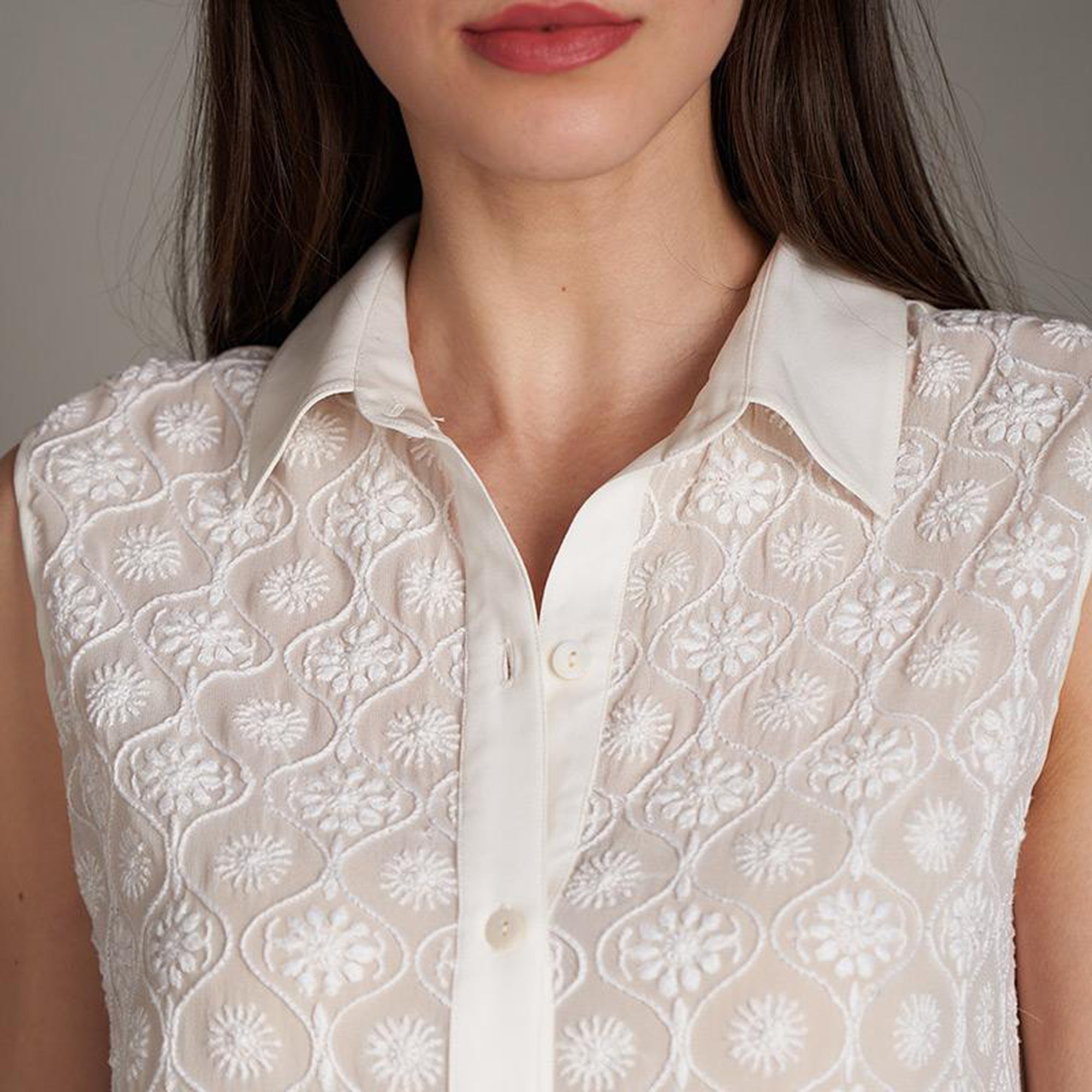 Prisha Chikankari Top