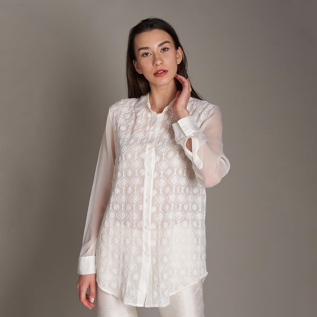 Jeevika Chikankari Shirt