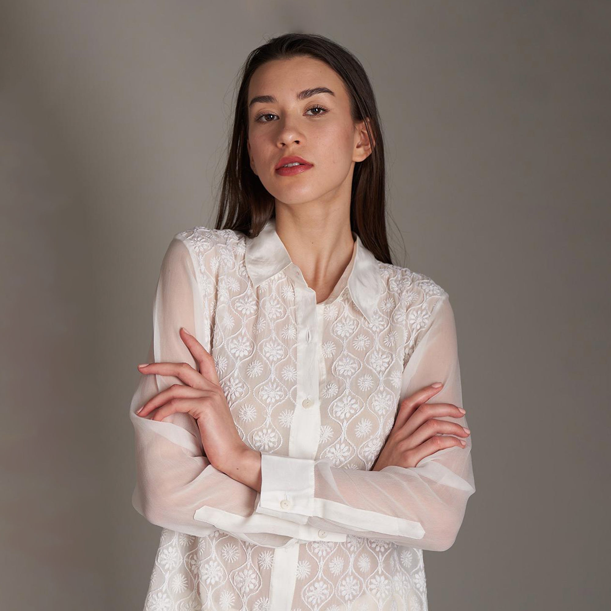 Jeevika Chikankari Shirt