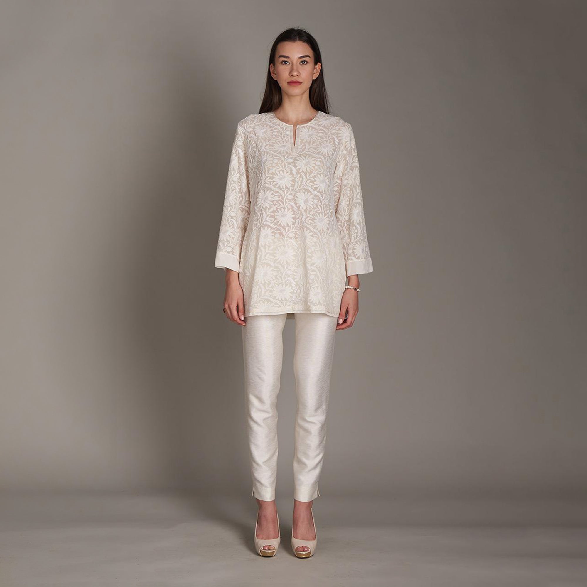 Shravya Chikankari Tunic