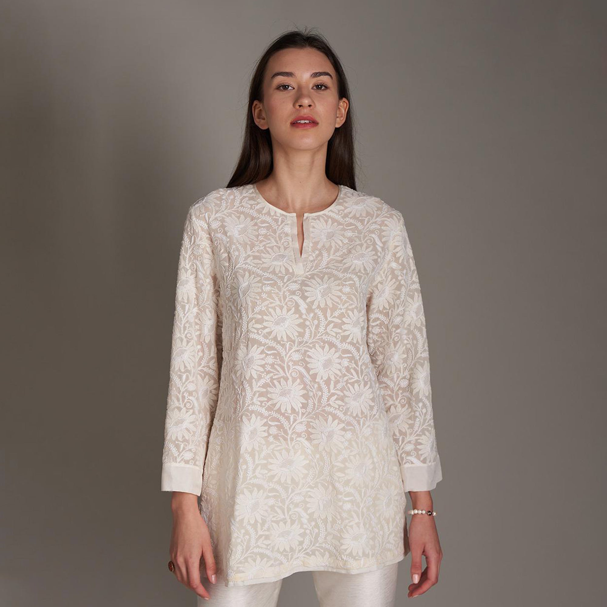 Shravya Chikankari Tunic
