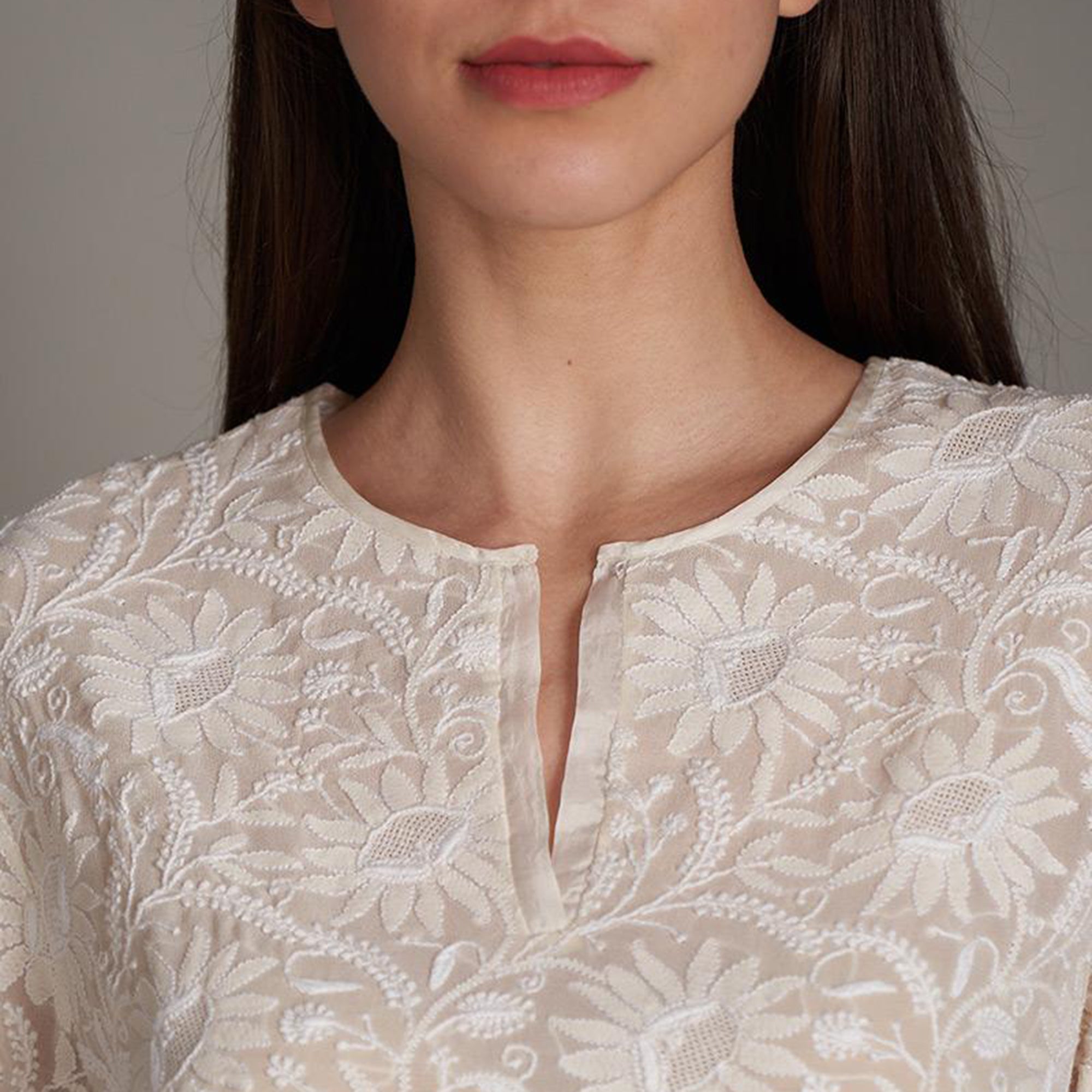 Shravya Chikankari Tunic