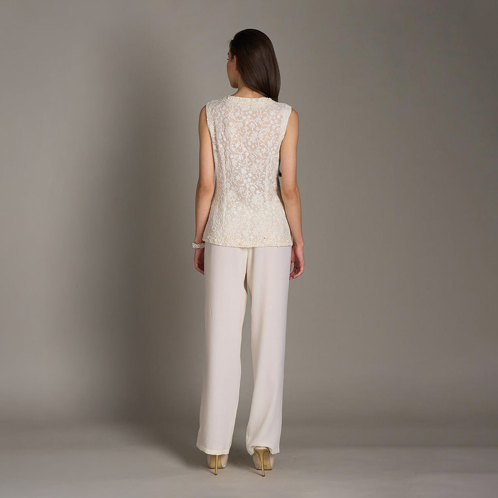 Heral Chikankari Vest