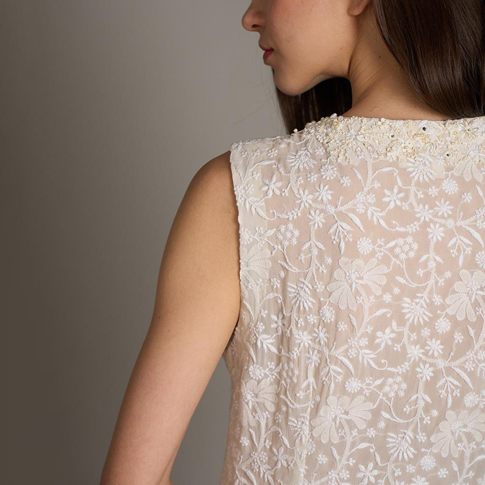Heral Chikankari Vest