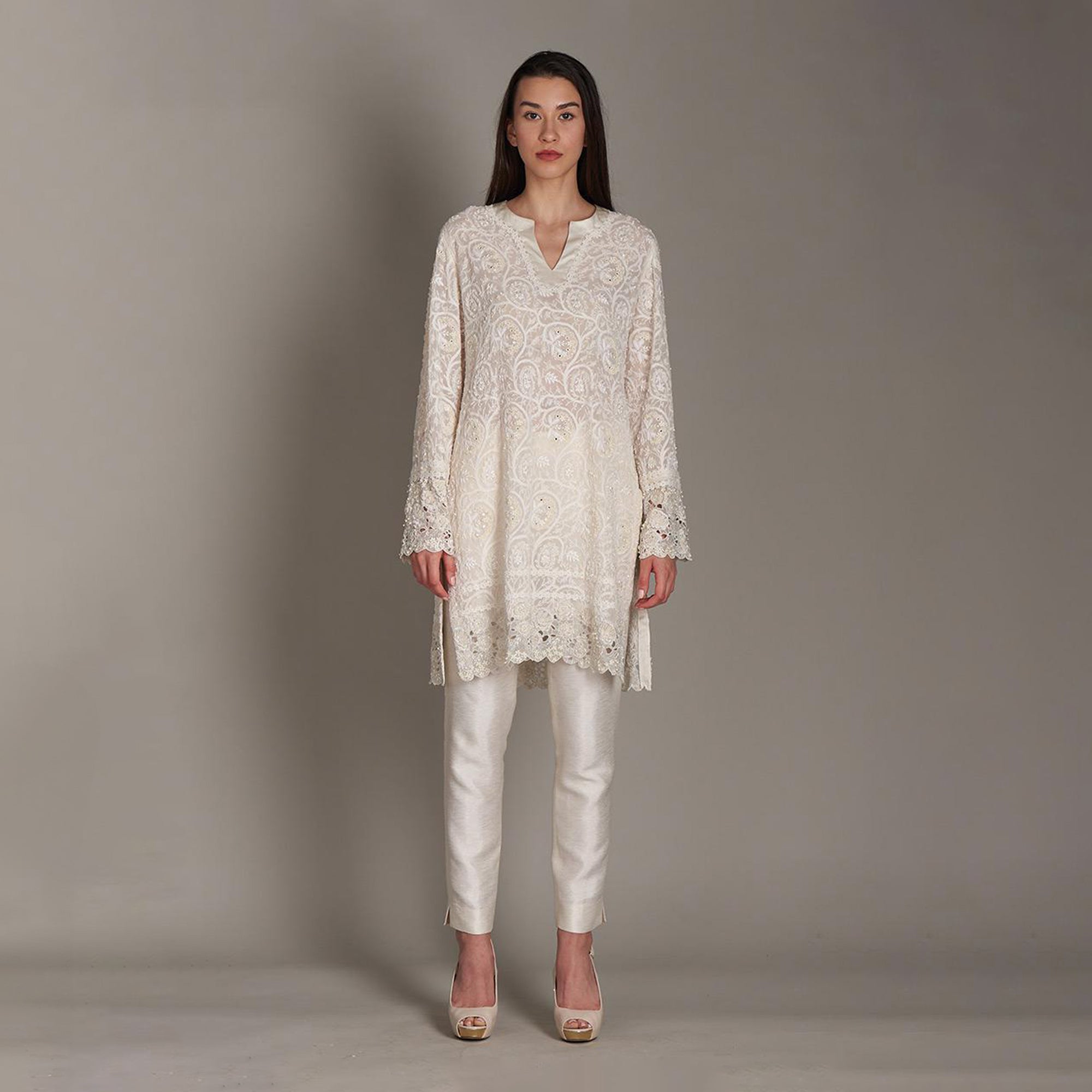 Eshana Chikankari Tunic