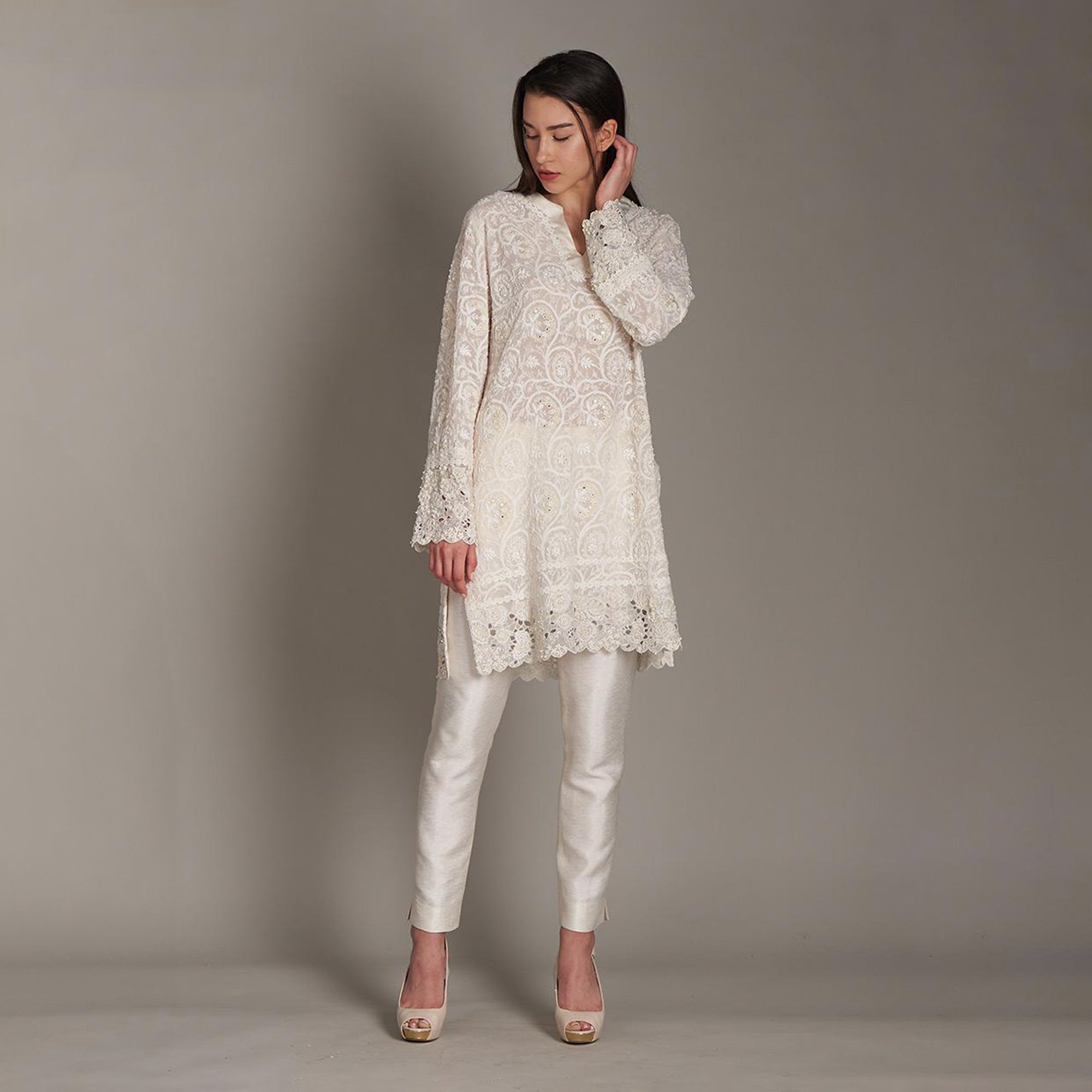 Eshana Chikankari Tunic