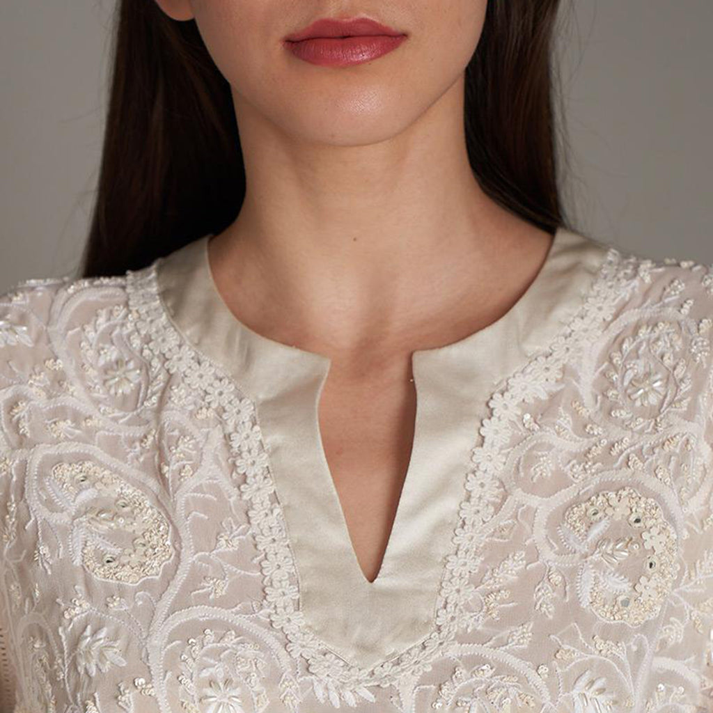 Eshana Chikankari Tunic
