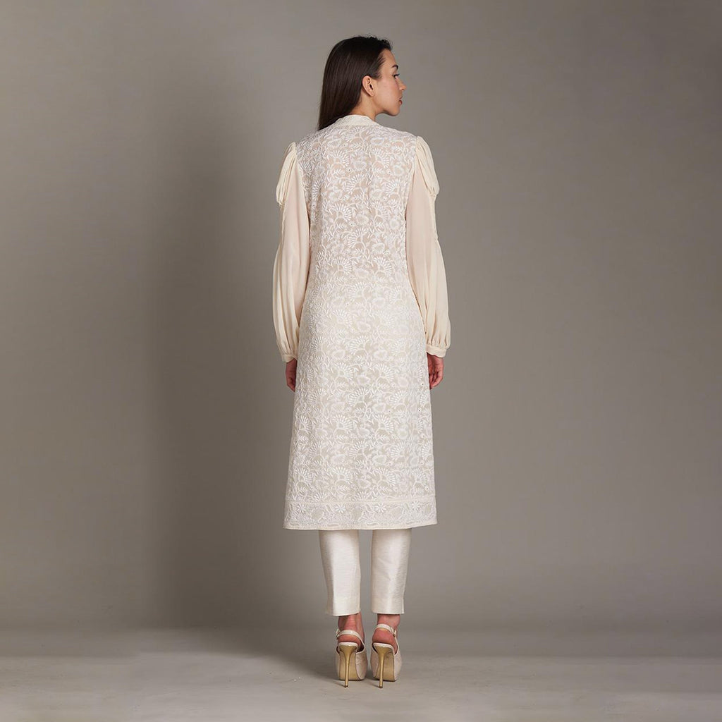Brinda Chikankari Tunic
