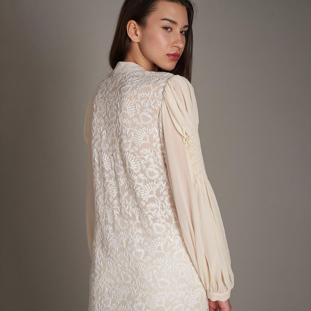 Brinda Chikankari Tunic