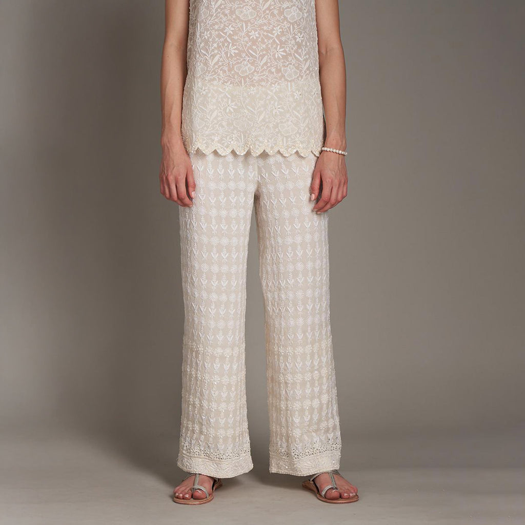 Arana Chikankari Pant