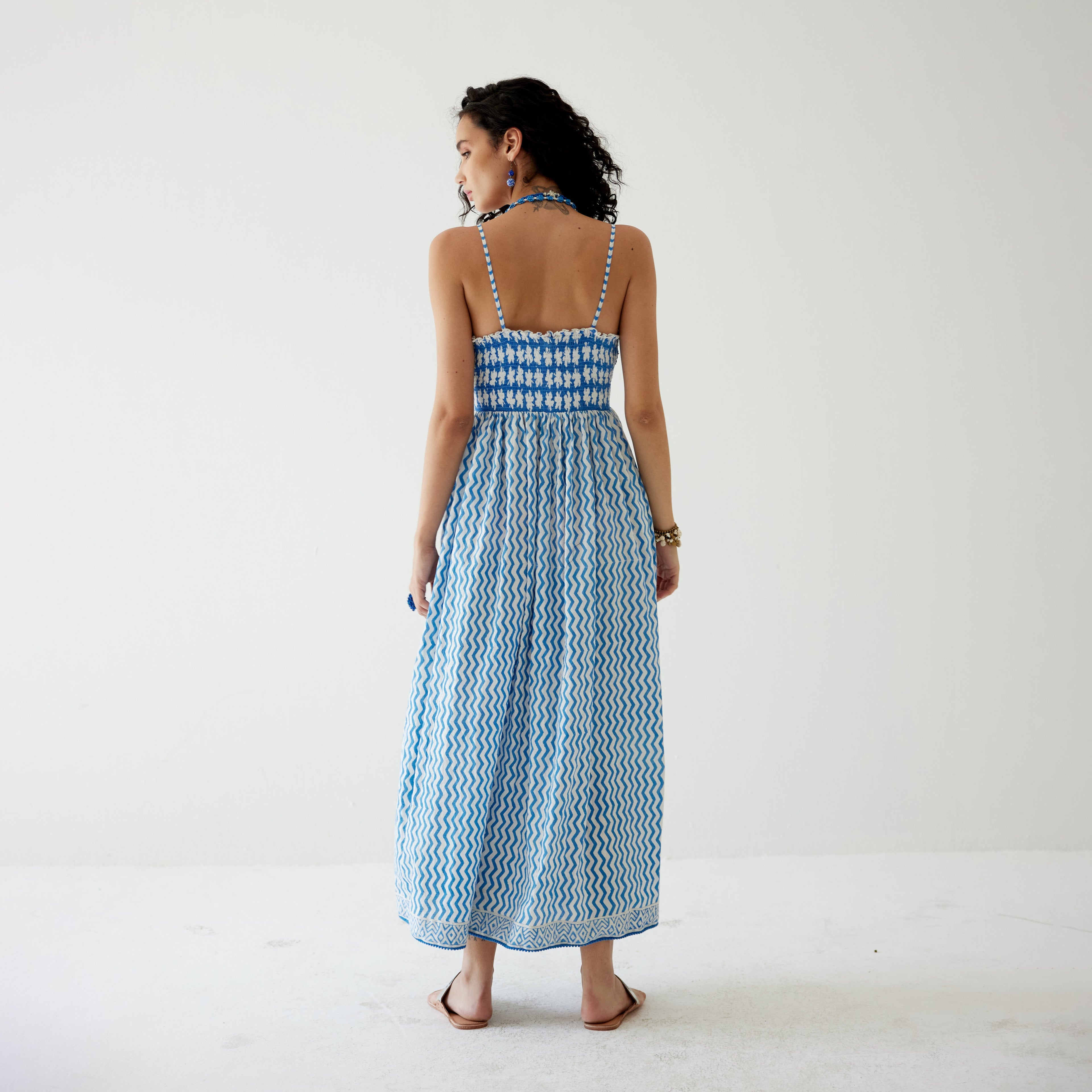 Riya Empire Halter Dress