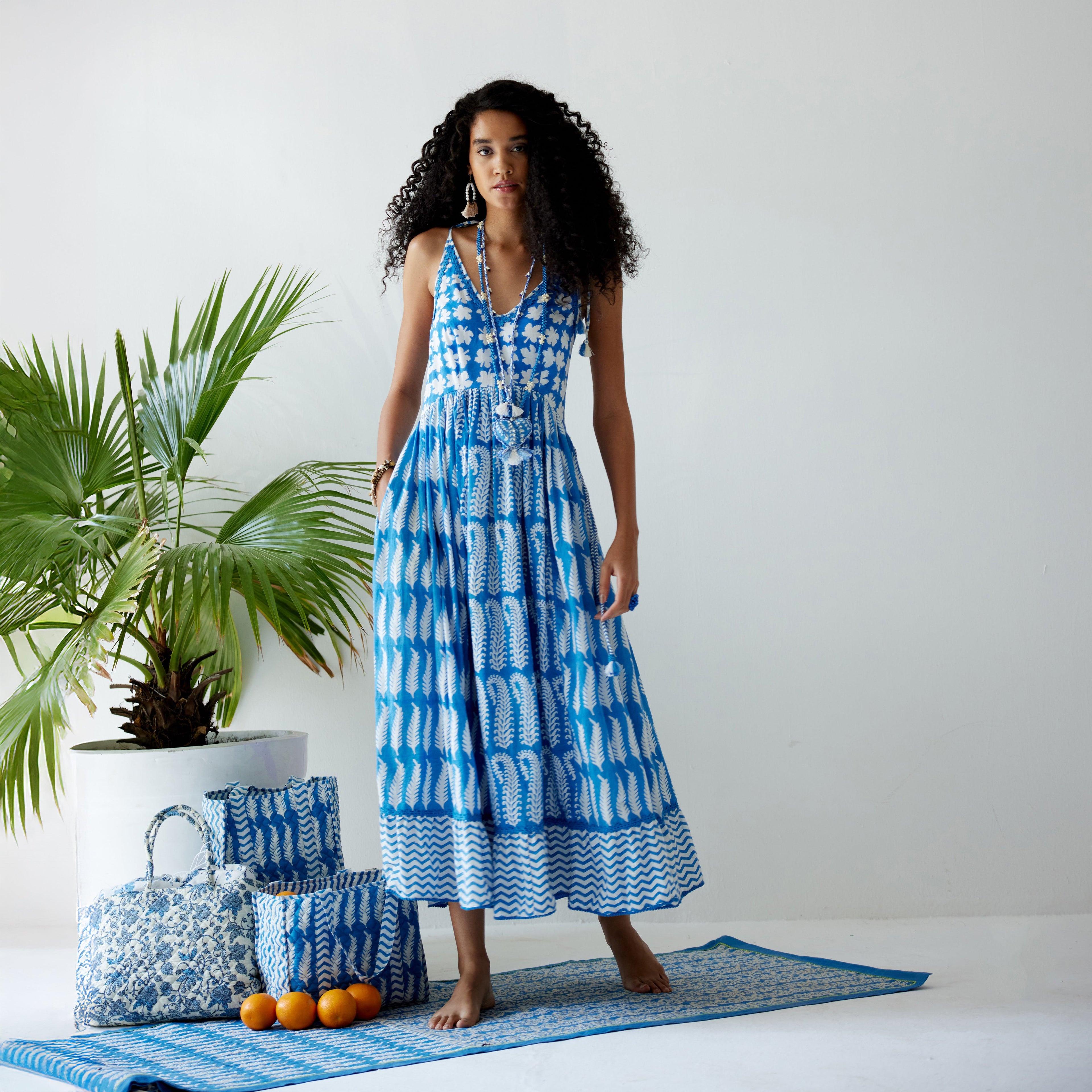 Anna Tie-Up Smock Dress