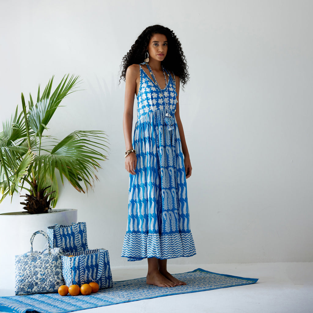 Anna Tie-Up Smock Dress