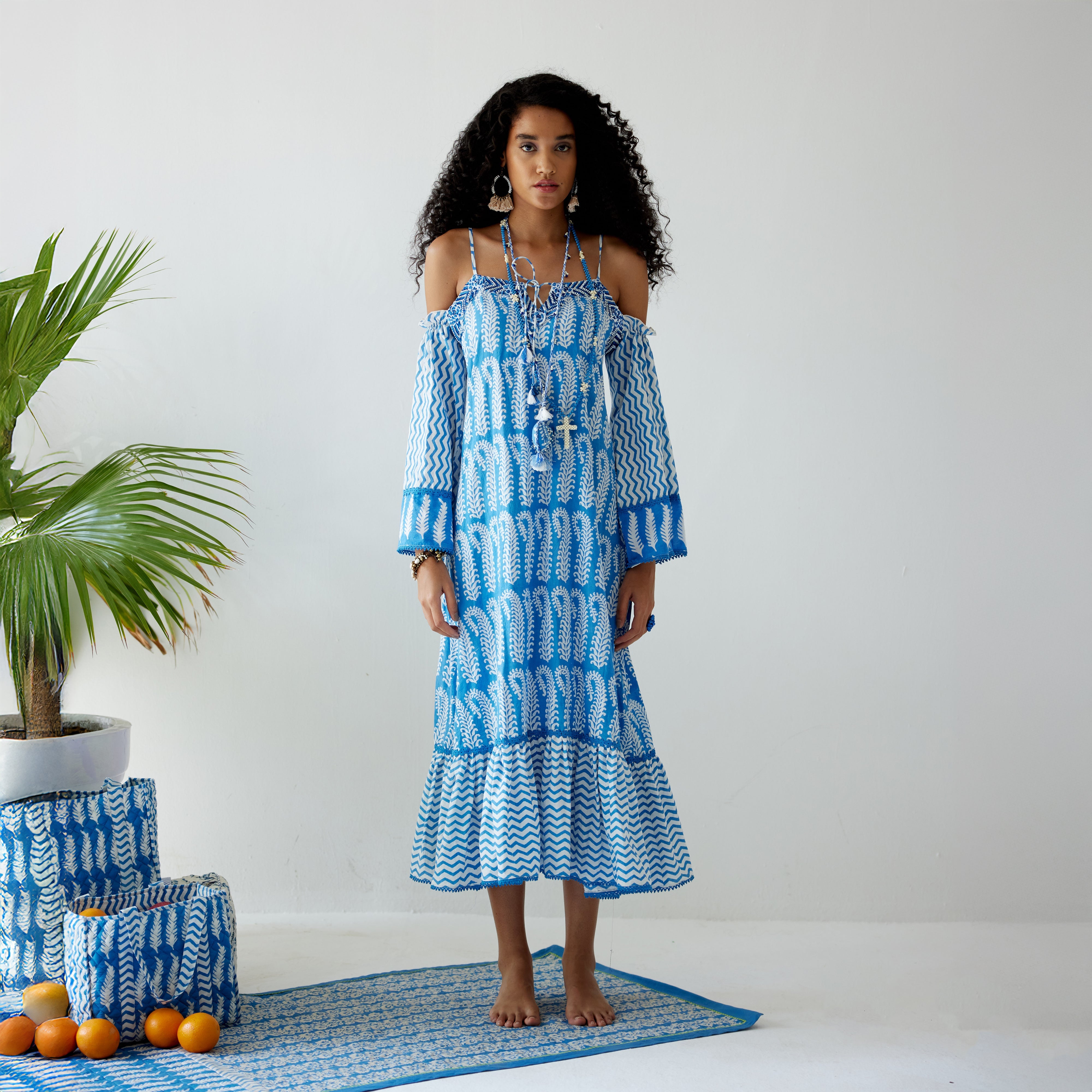 Zoe Off-Shoulder Tiered Dress