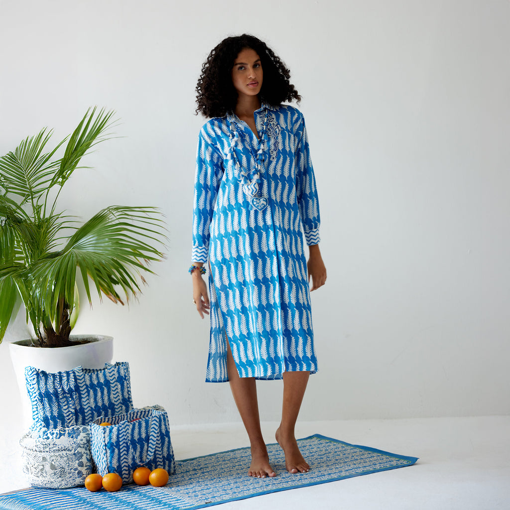 Enya Button Down Shirt Dress