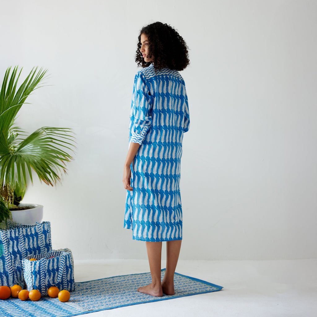 Enya Button Down Shirt Dress