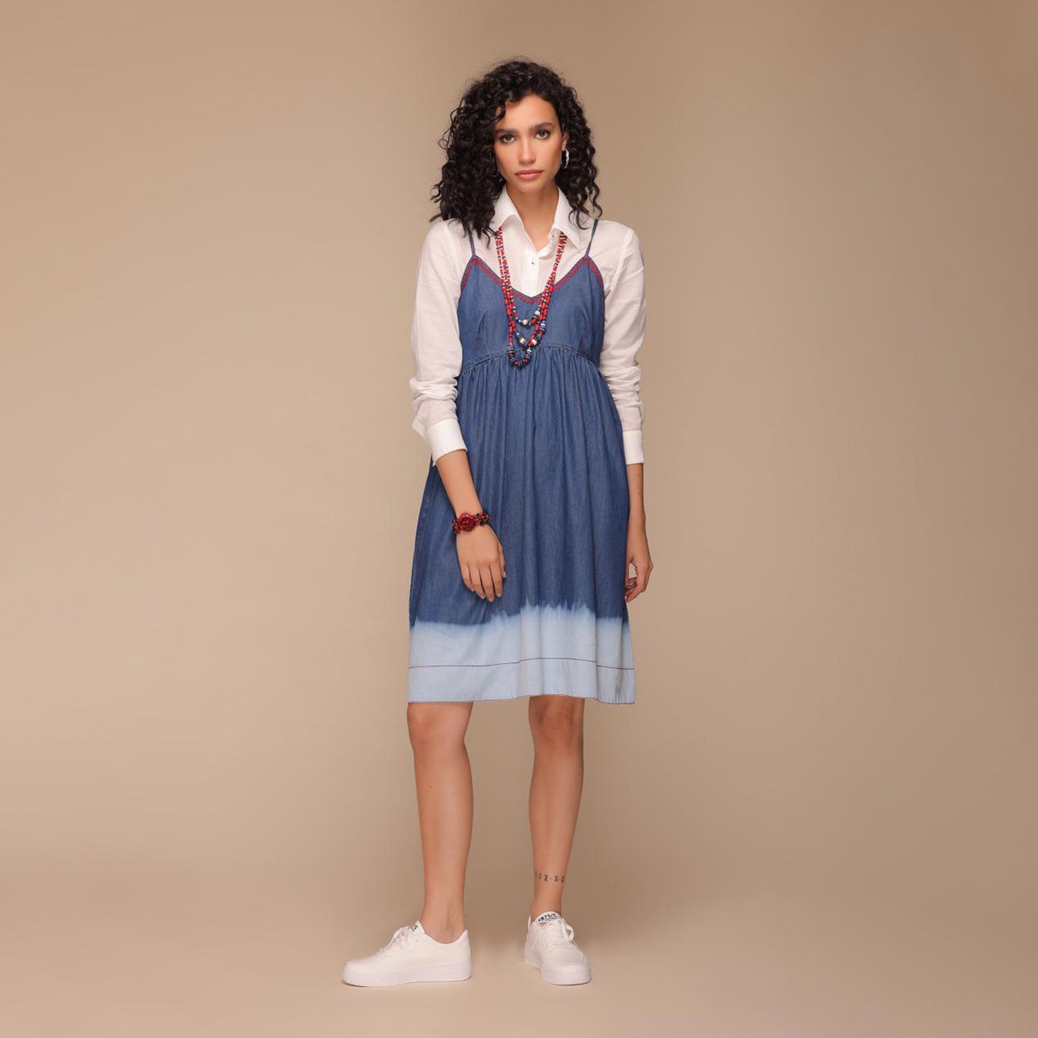 Astrid Baby Doll Ombre Dress