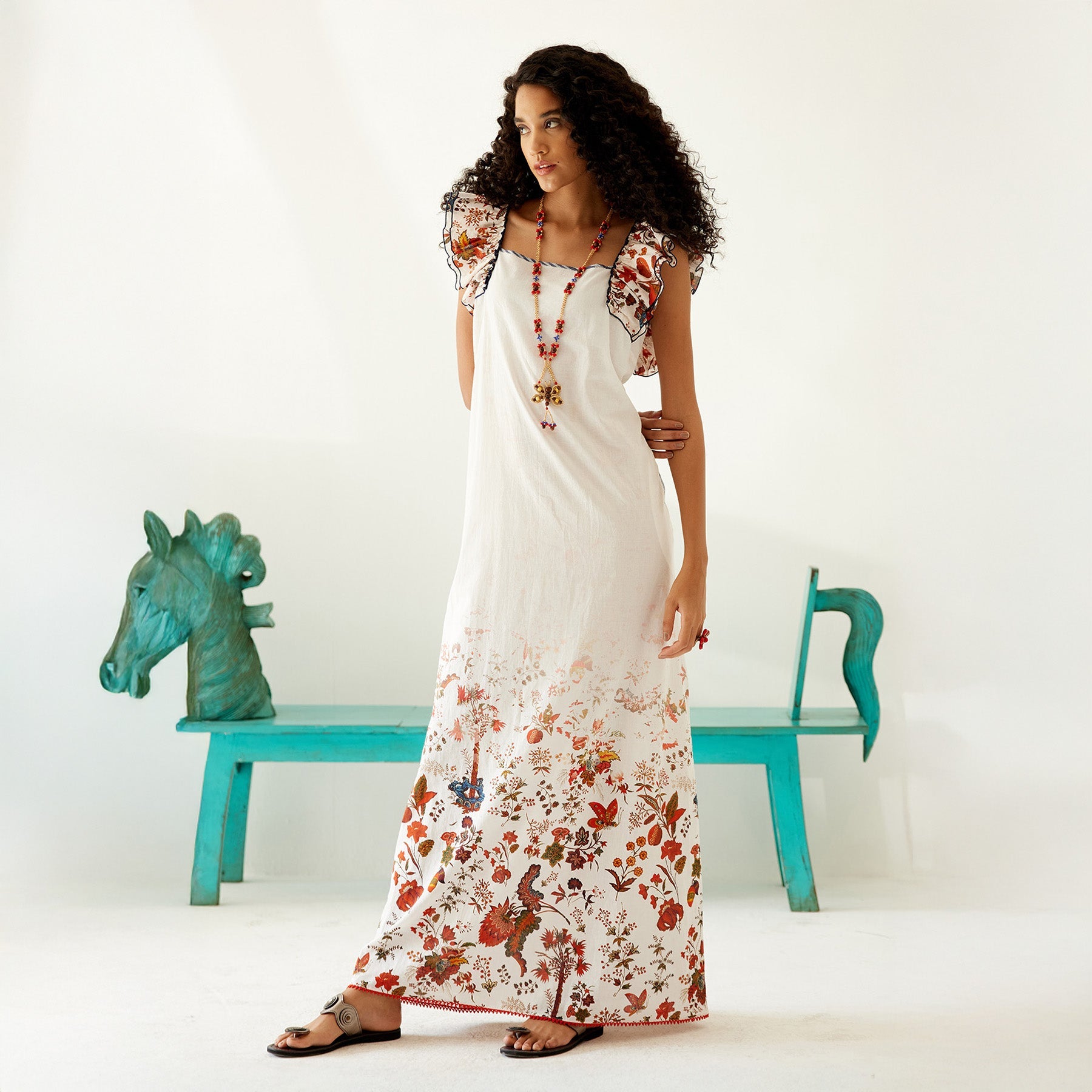 Lara Ombre Ruffle Sundress