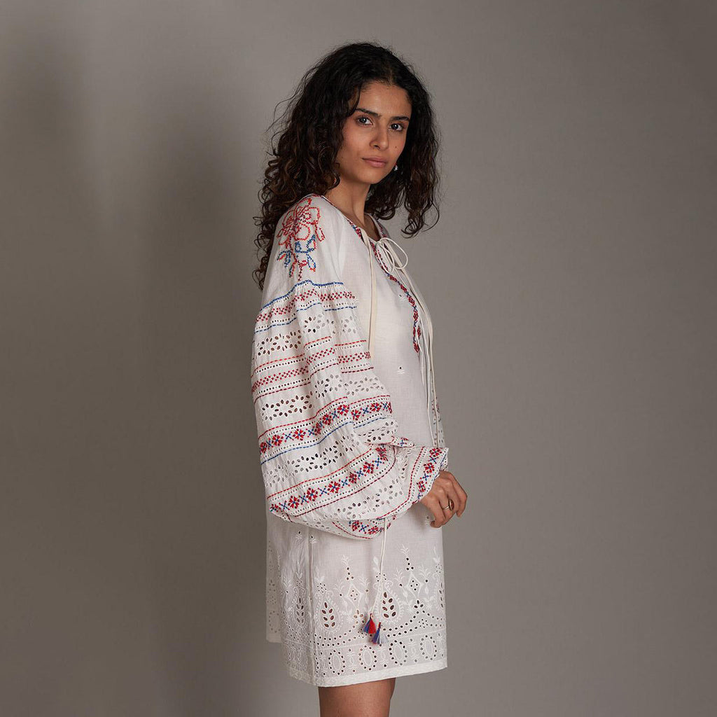 Mei Embroidered Dress