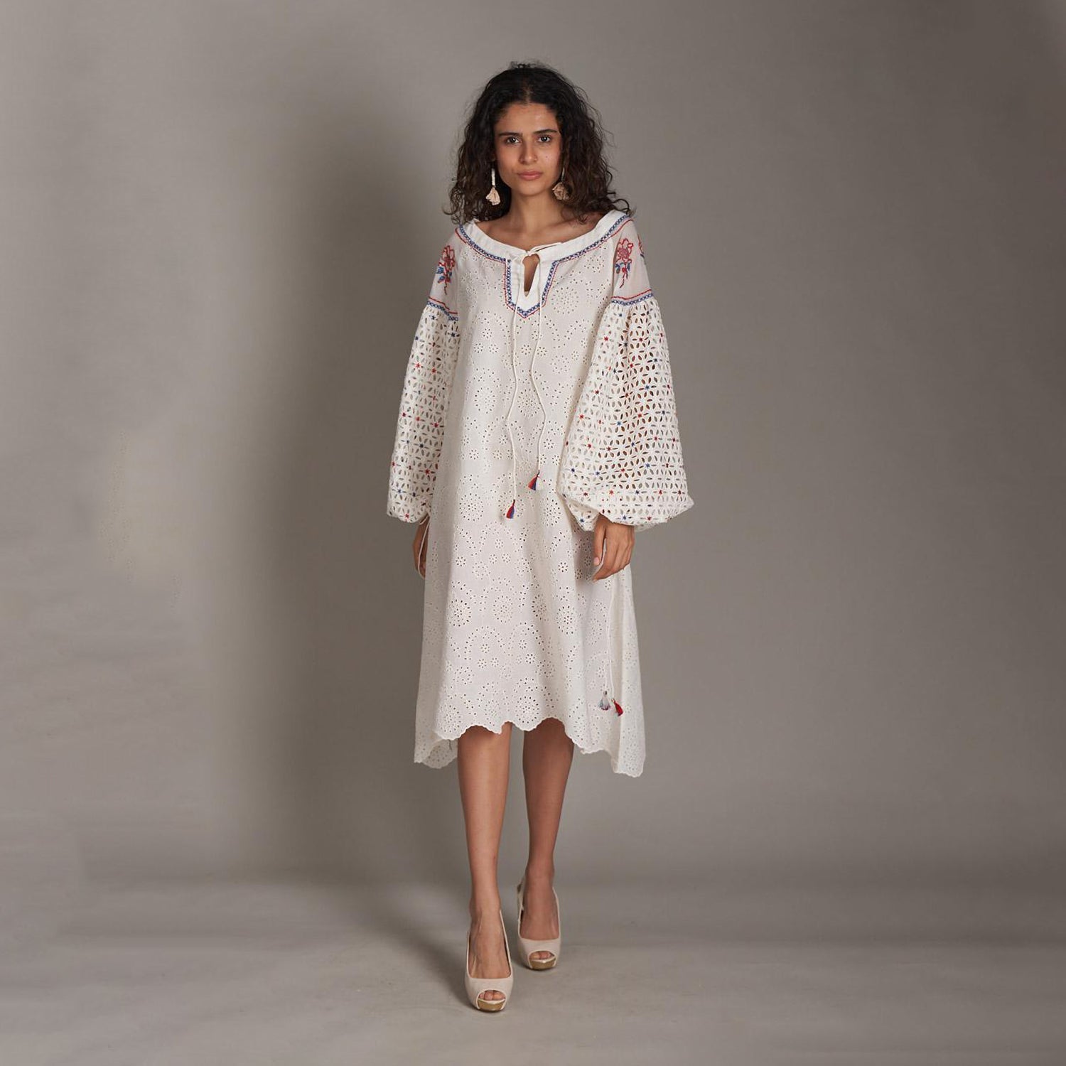 Ariella Embroidered Dress