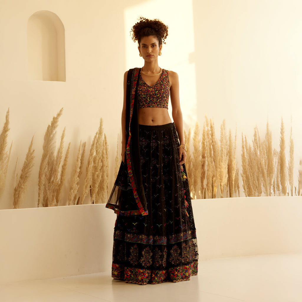 Ikshita Chikan Embroidered Lehenga