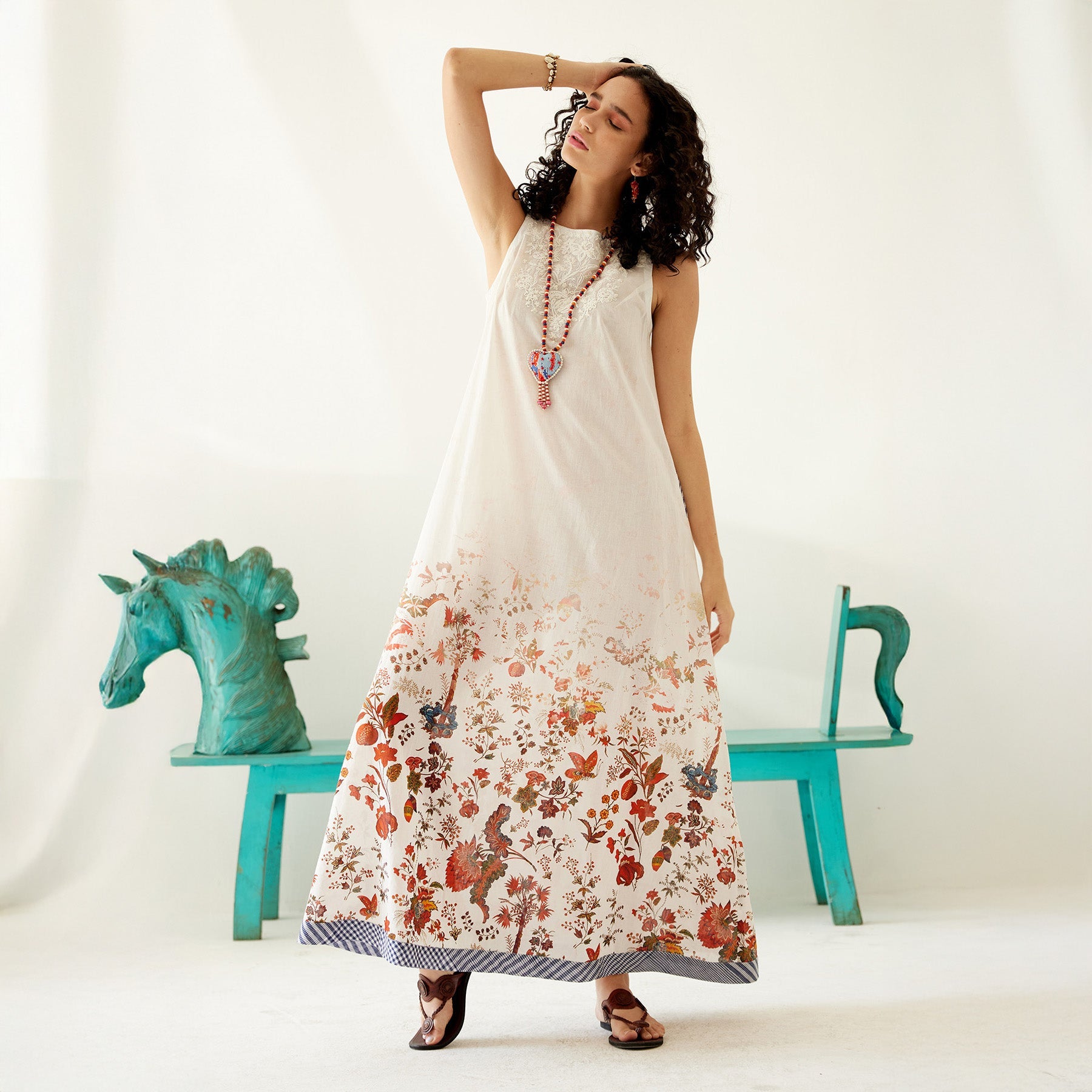 Rehana Cutaway Maxi Tent Dress