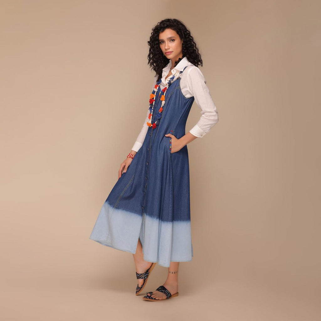 Regina Peasant Ombre Dress