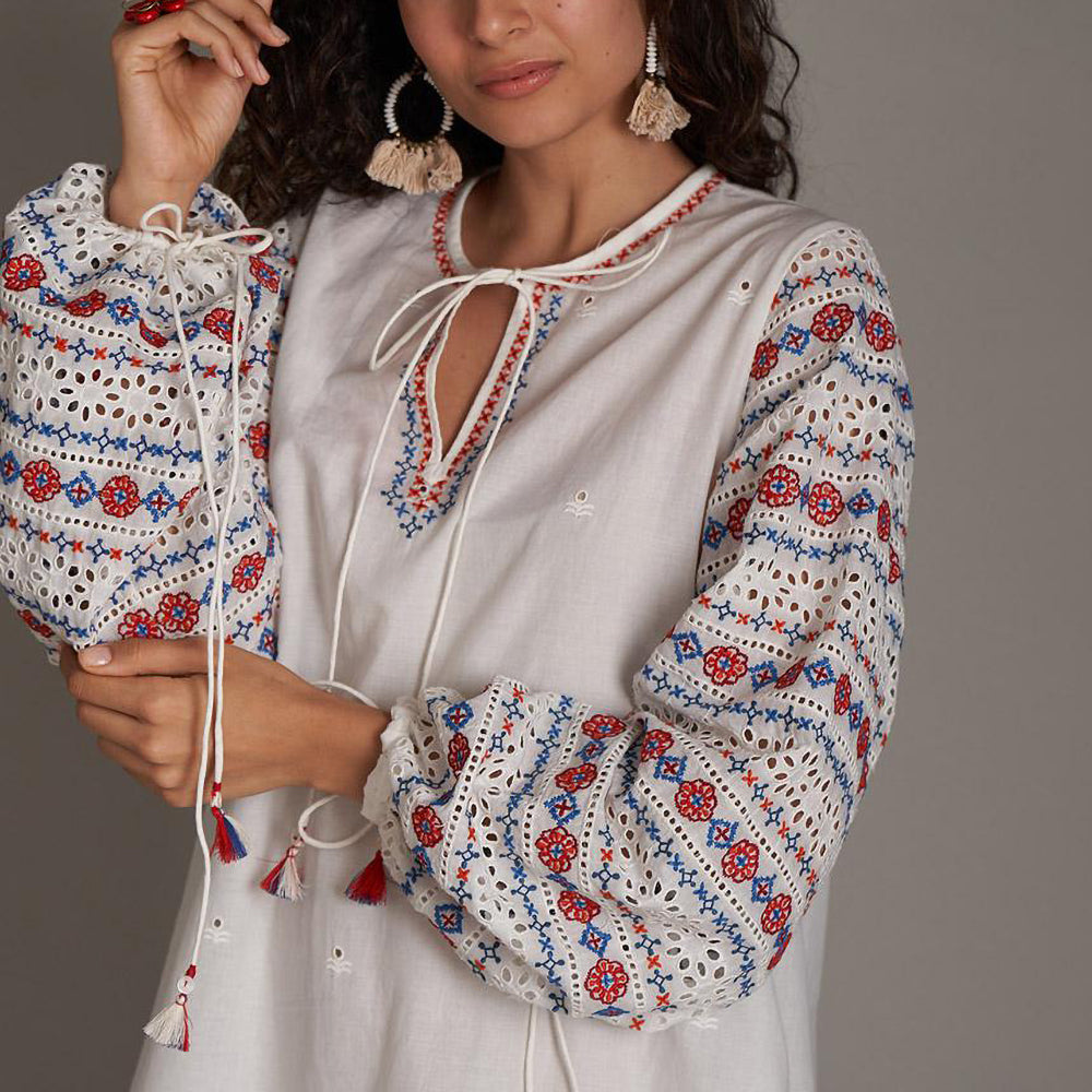 Janice Embroidered Dress