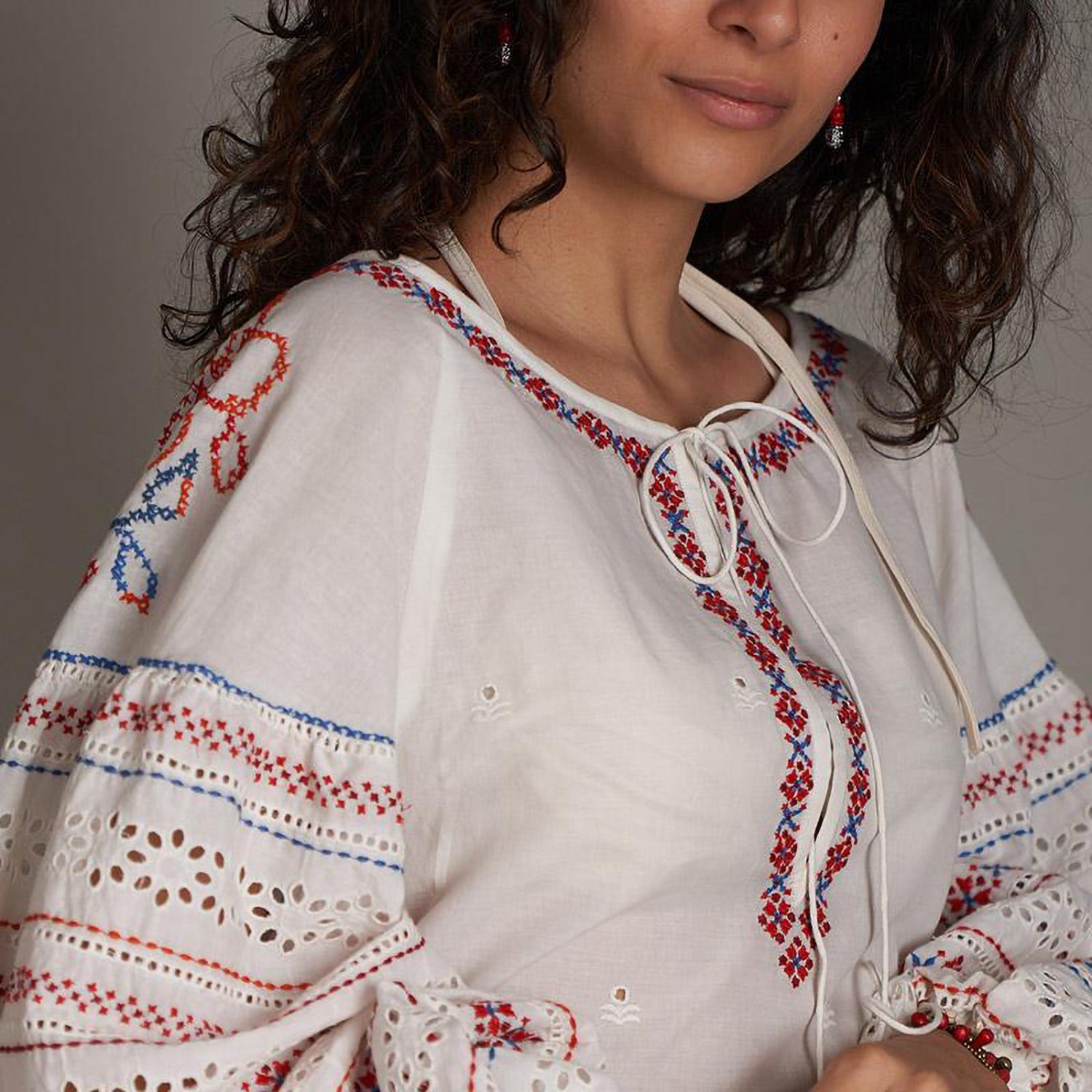 Mei Embroidered Dress