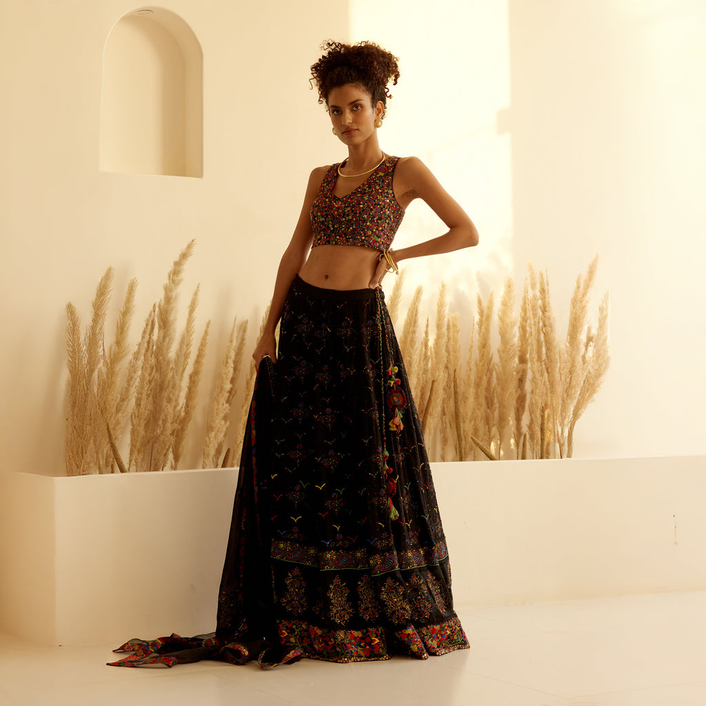 Ikshita Chikan Embroidered Lehenga
