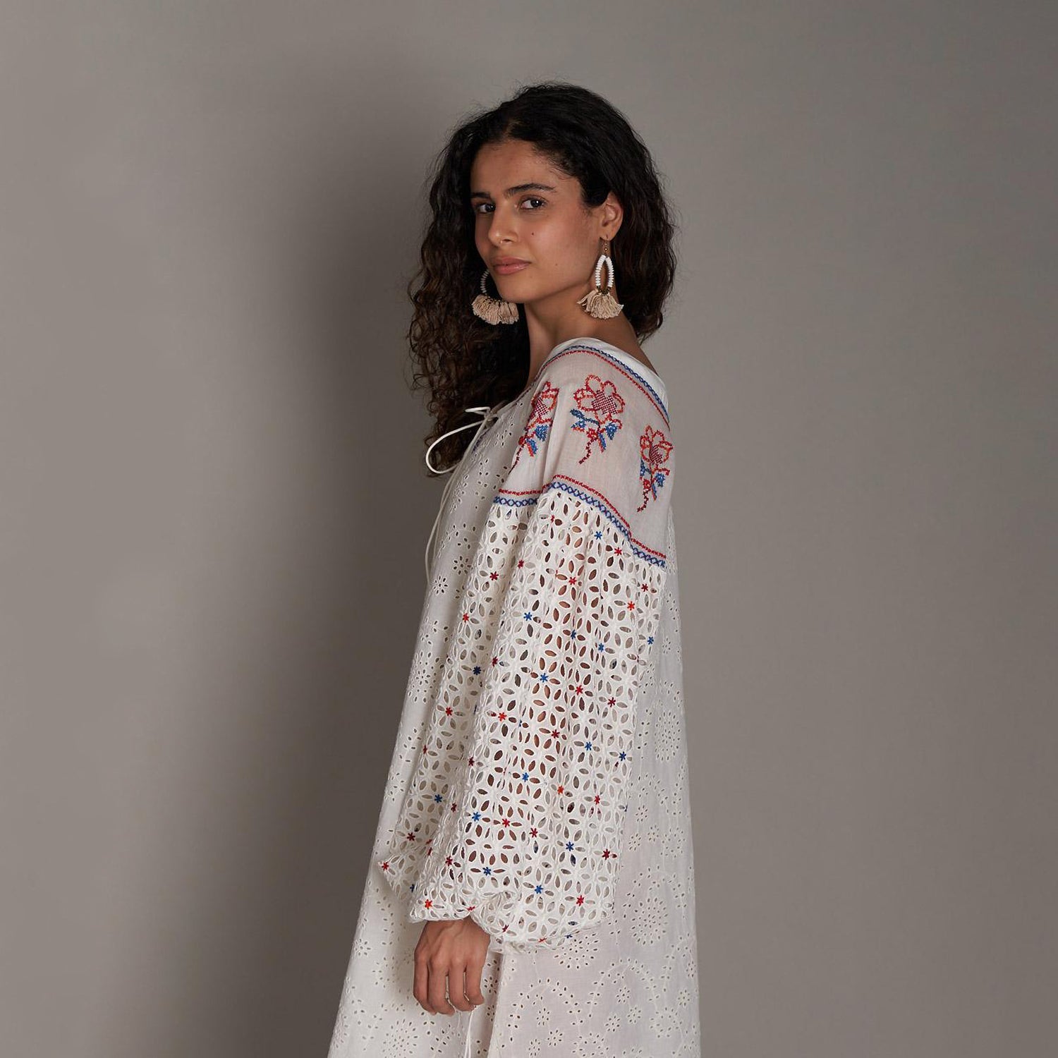 Ariella Embroidered Dress