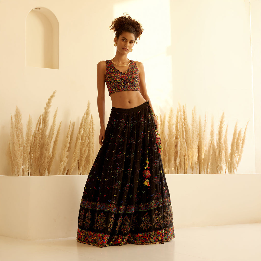 Ikshita Chikan Embroidered Lehenga