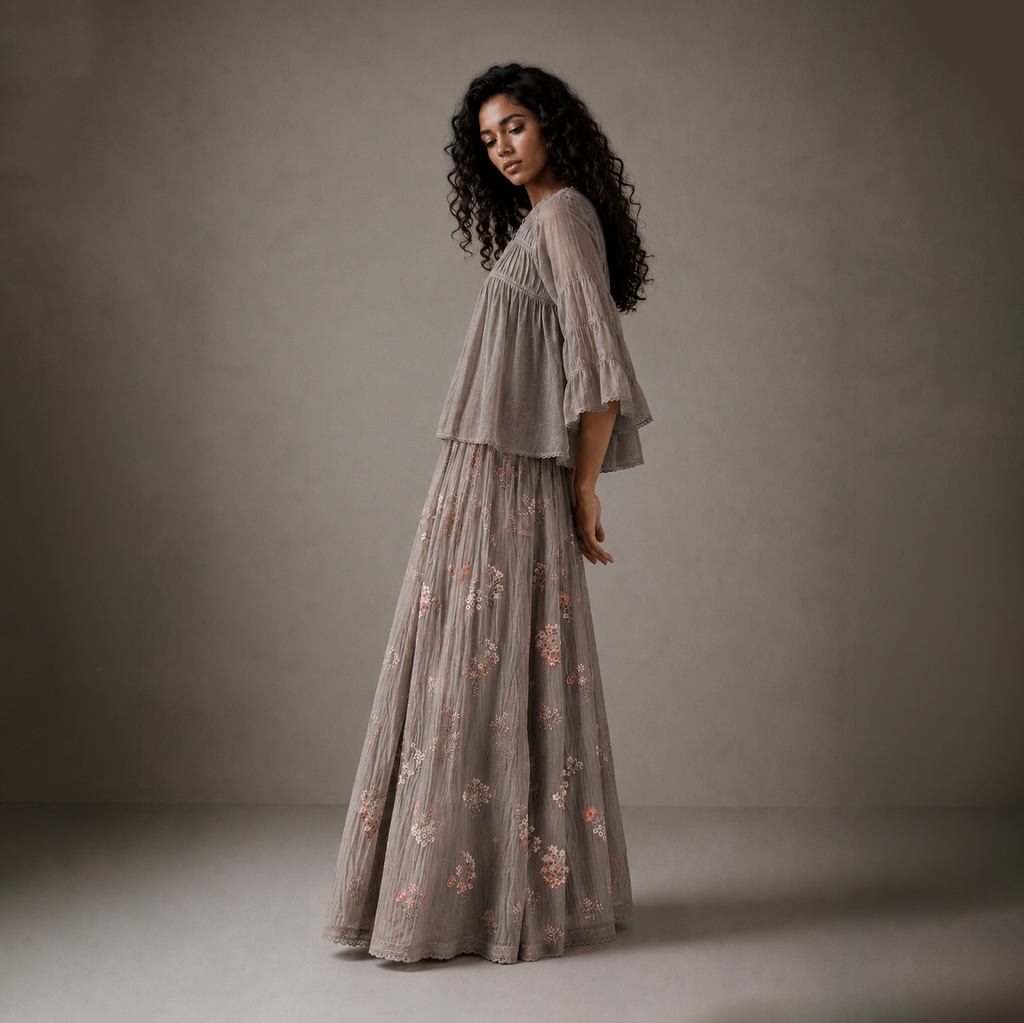 Twilight Garden Maxi Skirt