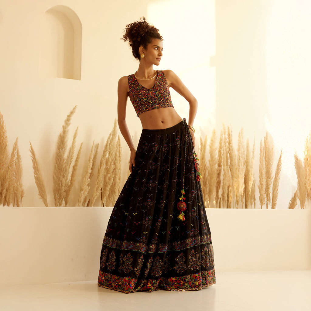 Ikshita Chikan Embroidered Lehenga