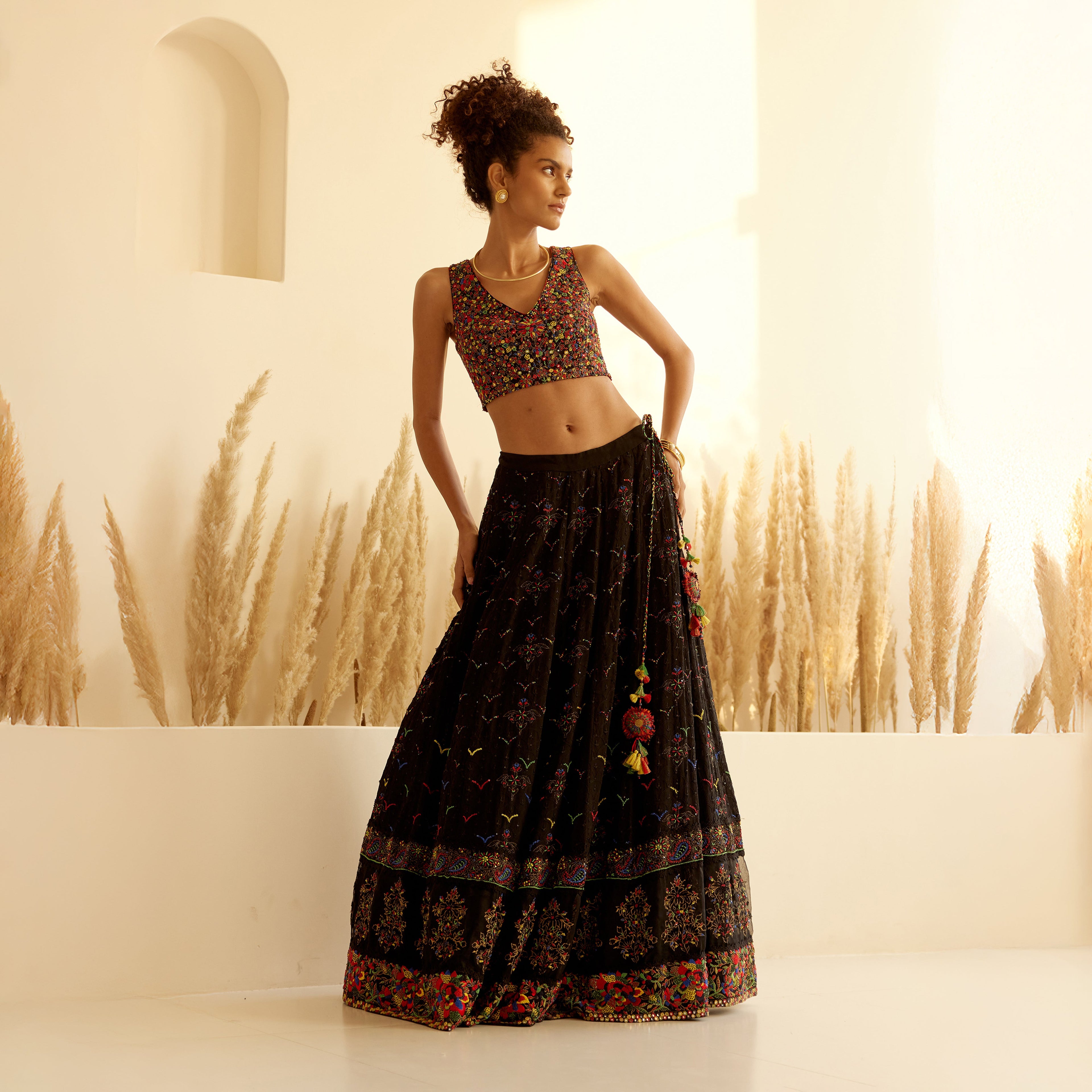 Ikshita Chikan Embroidered Lehenga